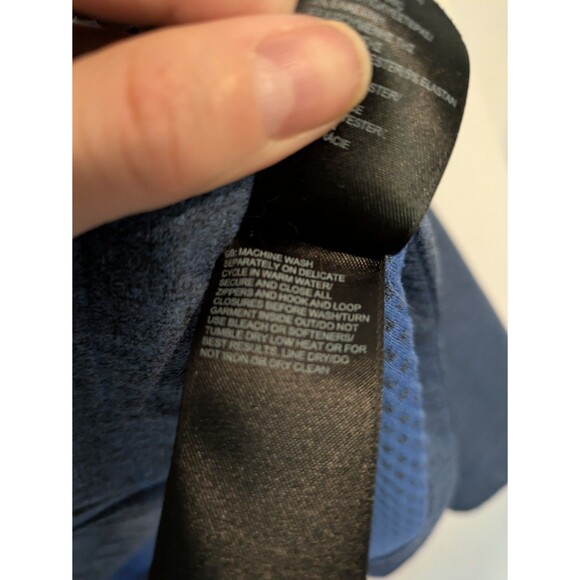 The North Face – Needit Asymmetrical Zip Zipper Up Fleece JacketAMPARO BLUE M - Picture 9 of 9